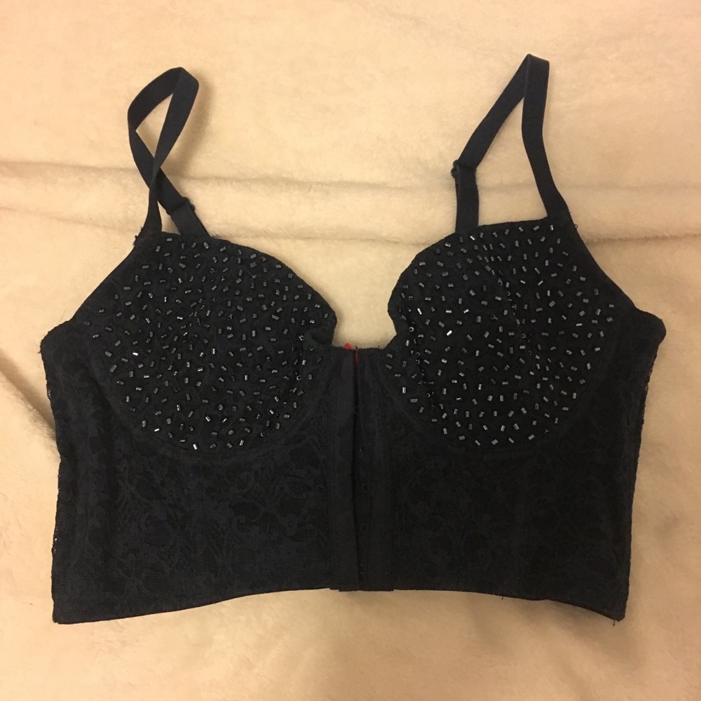 Laced with stud corset